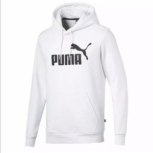 Men's Puma Essentials Big Logo Hoodie White